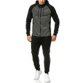 2021 Oversized New Men's Casual Sports Suit Striped Print Fashion Men's plus-size hoodies